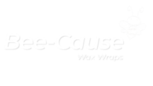 Bee-cause White logo